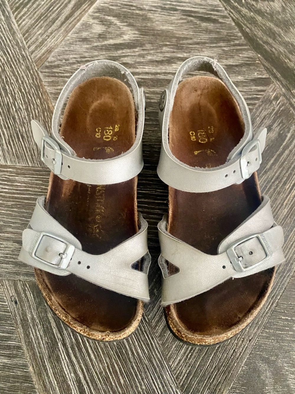 Girls Birkenstock “Rio” sandals (Child size 10)